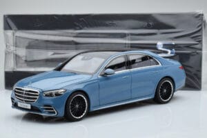 Mercedes S-Class W223 Vintage Modrý Norev 1:18 B66960828 Kov – obrázek 7 z 7