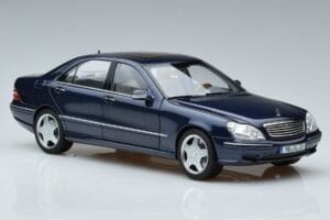 Mercedes S55 AMG W220 Modrý Norev 1:18 183817 Kov – obrázek 5 z 7
