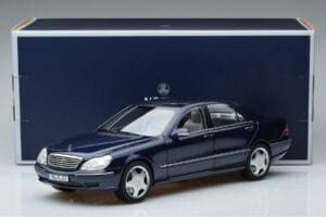 Mercedes S55 AMG W220 Modrý Norev 1:18 183817 Kov – obrázek 7 z 7