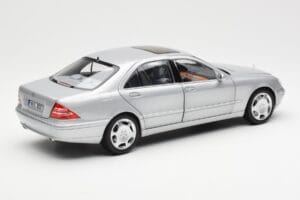 Mercedes S600 W220 Stříbrný Metalíza Norev 1:18 183810 Kov – obrázek 3 z 8