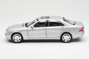 Mercedes S600 W220 Stříbrný Metalíza Norev 1:18 183810 Kov – obrázek 4 z 8