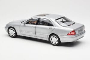 Mercedes S600 W220 Stříbrný Metalíza Norev 1:18 183810 Kov – obrázek 7 z 8