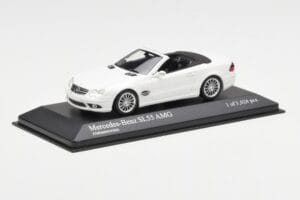 Mercedes SL 55 AMG R230 Bílý Minichamps 1:43 400036170 Kov – obrázek 2 z 4