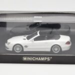Mercedes SL 55 AMG R230 Bílý Minichamps 1:43 - image 4 of 4