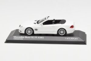 Mercedes SL 55 AMG R230 Bílý Minichamps 1:43 400036170