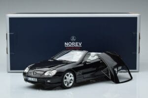 Mercedes SL500 R230 Černý Norev 1:18 183840 Kov – obrázek 8 z 8