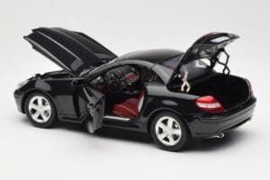 Mercedes SLK R171 Obsidian Černý Metallic Minichamps 1:18 B66962319 Kov – obrázek 6 z 9