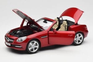 Mercedes SLK R172 Designo Zircon Červený Minichamps 1:18 B66960513 Kov – obrázek 2 z 8