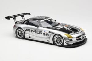 Mercedes SLS AMG GT3 #96 M. Hakkinen AMG Customer Sports 6 Hours of Zhuhai ILMC 2011 Minichamps 1:18 B66960197 Kov – obrázek 4 z 6