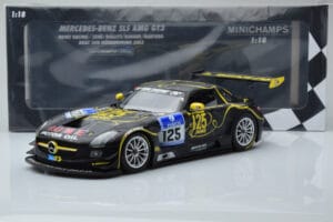 Mercedes SLS AMG GT3 Rowe Racing #125 Zehe / Bullitt / Renger / Hartung ADAC 24 Hours of Nurburgring 2013 Minichamps 1:18 151 – obrázek 6 z 6