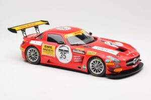 Mercedes SLS AMG GT3 #35 Team Black Falcon T. Heyer / Jafer / Lemeret 24 Hours of Spa 2011 Minichamps 1:18 151113135 Kov – obrázek 4 z 6
