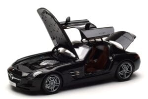 Mercedes SLS AMG Obsidian Černý Metalíza Minichamps 1:18 B66960042 Kov – obrázek 2 z 7