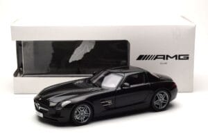 Mercedes SLS AMG Obsidian Černý Metalíza Minichamps 1:18 B66960042 Kov – obrázek 7 z 7
