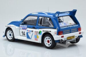 MG Metro 6R4 #14 D. Llewellin / P. Short RAC Rally 1986 IXO 1:18 18RMC068C Kov – obrázek 5 z 6