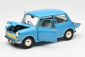 Morris Mini Minor Modrý Kyosho 1:18 08964BL Kov – obrázek 2 z 8