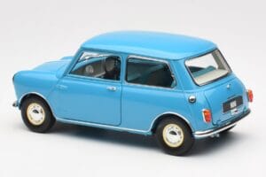 Morris Mini Minor Modrý Kyosho 1:18 08964BL Kov – obrázek 7 z 8