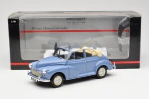 Morris Minor Kabriolet Modrý Minichamps 1:18 150137030 Kov – obrázek 8 z 8