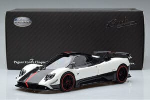 Pagani Zonda Cinque Bílý Benny Almost Real 1:18 850601001 Kov – obrázek 12 z 12