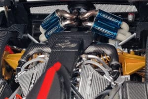Pagani Zonda Cinque Bílý Benny Almost Real 1:18 850601001 Kov – obrázek 9 z 12