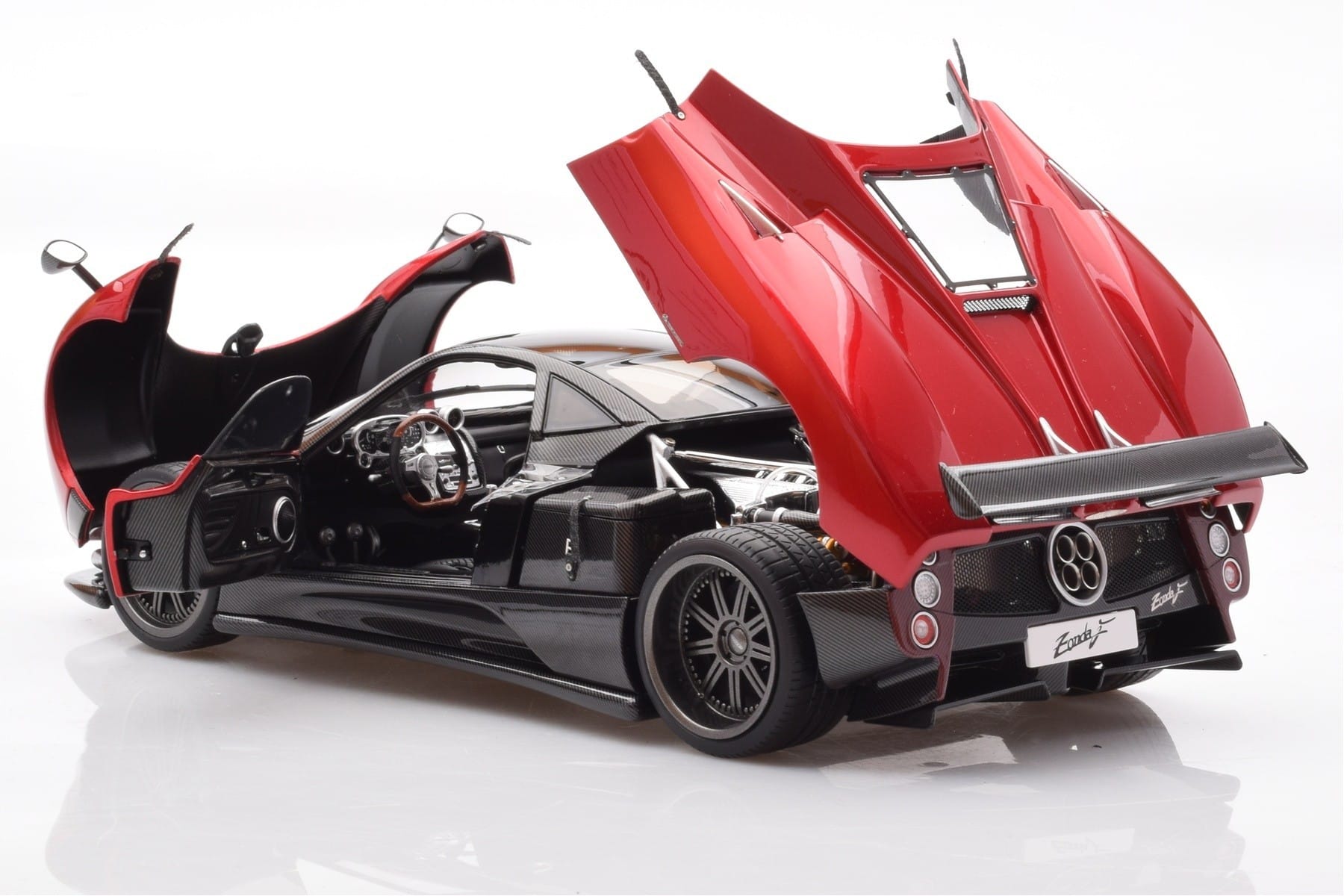 Pagani Zonda F Červený Monza Almost Real 1:18 850406001 Kov – obrázek 5 z 8