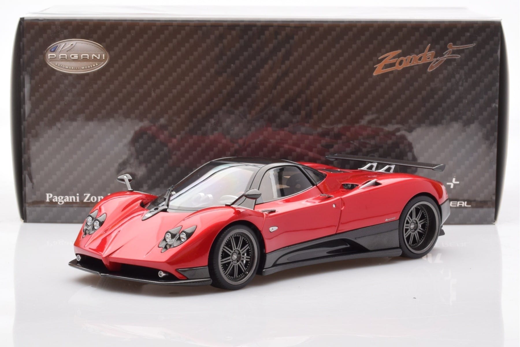 Pagani Zonda F Červený Monza Almost Real 1:18 850406001 Kov – obrázek 8 z 8