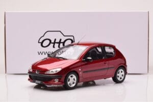 Peugeot 206 S16 Červený Otto 1:18 OT1039 Pryskyřice – obrázek 6 z 6