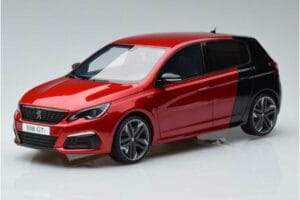 Peugeot 308 T9 GTI Červený Otto 1:18 OT368 Pryskyřice