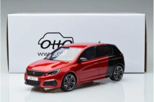 Peugeot 308 T9 GTI Červený Otto 1:18 OT368 Pryskyřice – obrázek 6 z 6