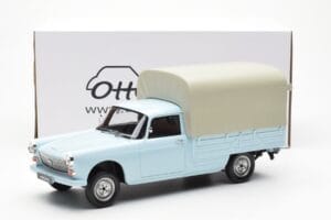 Peugeot 404 Pickup Bache Pastelová Modrá Otto 1:18 OT1036 Pryskyřice – obrázek 6 z 6