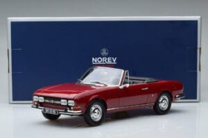 Peugeot 504 Kabriolet Červený Norev 1:18 184818 Kov – obrázek 8 z 8