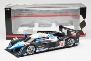 Peugeot 908 HDI FAP LMP1 #8 M. Lamy / S. Sarrazin / A. Wurz 5th Place 24 Hours of Le Mans 2008 Minichamps 1:18 150081208 Kov – obrázek 6 z 6