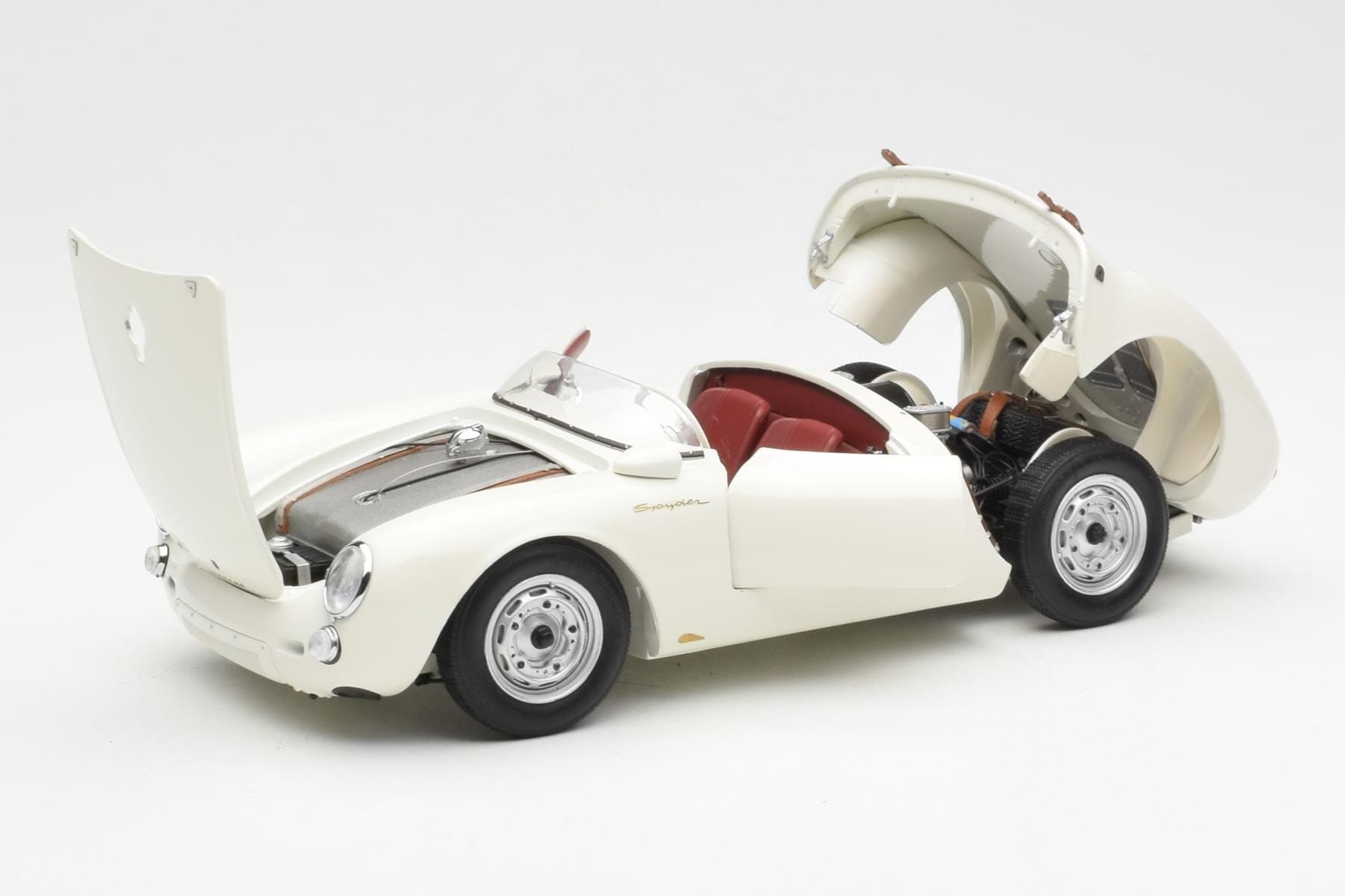 Porsche 550 Spyder Edice 70 Let Bílý Schuco 1:18 450033300 Kov – obrázek 2 z 8