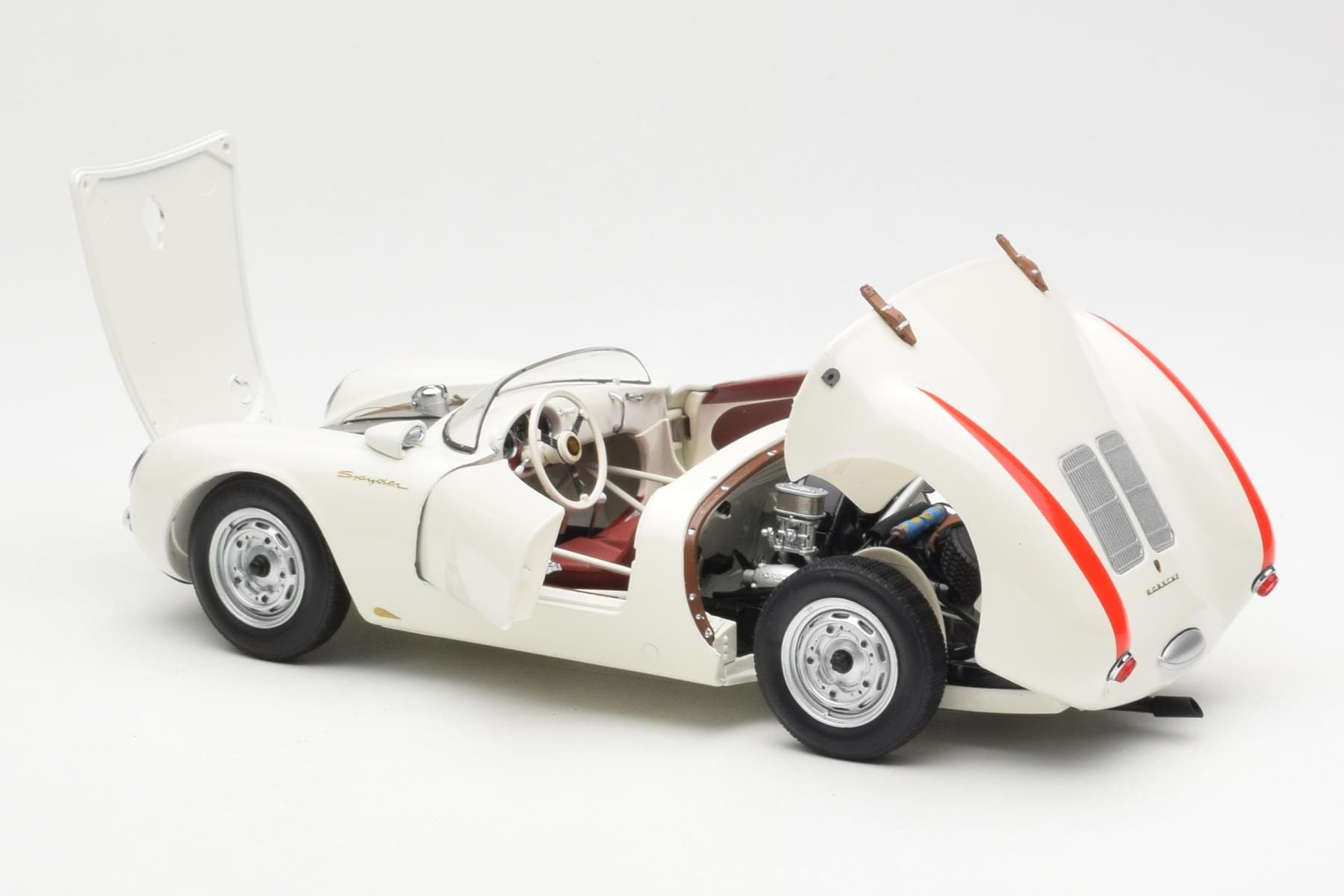 Porsche 550 Spyder Edice 70 Let Bílý Schuco 1:18 450033300 Kov – obrázek 5 z 8