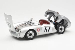 Porsche 550 RS Spyder #37 H. Polensky / R. von Frankenberg 24 Hours of Le Mans 1955 Schuco 1:18 450033400 Kov – obrázek 2 z 8