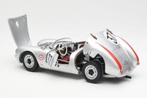 Porsche 550 RS Spyder #37 H. Polensky / R. von Frankenberg 24 Hours of Le Mans 1955 Schuco 1:18 450033400 Kov – obrázek 5 z 8