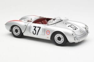 Porsche 550 RS Spyder #37 H. Polensky / R. von Frankenberg 24 Hours of Le Mans 1955 Schuco 1:18 450033400 Kov – obrázek 6 z 8