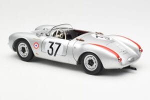 Porsche 550 RS Spyder #37 H. Polensky / R. von Frankenberg 24 Hours of Le Mans 1955 Schuco 1:18 450033400 Kov – obrázek 7 z 8