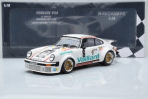 Porsche 911 934 Vaillant #6 B. Wollek Norisring EGT 1976 Minichamps 1:18 155766496 Kov – obrázek 6 z 6