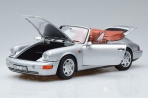 Porsche 911 964 Carrera 2 Kabriolet Stříbrný Norev 1:18 187330 Kov – obrázek 2 z 7