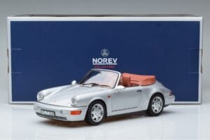 Porsche 911 964 Carrera 2 Kabriolet Stříbrný Norev 1:18 187330 Kov – obrázek 7 z 7