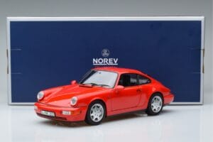 Porsche 911 964 Carrera 2 Červený Norev 1:18 187320 Kov – obrázek 7 z 7