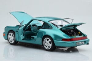 Porsche 911 964 Carrera 2 Wimbledon Zelený Norev 1:18 187329 Kov – obrázek 3 z 8