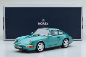 Porsche 911 964 Carrera 2 Wimbledon Zelený Norev 1:18 187329 Kov – obrázek 8 z 8