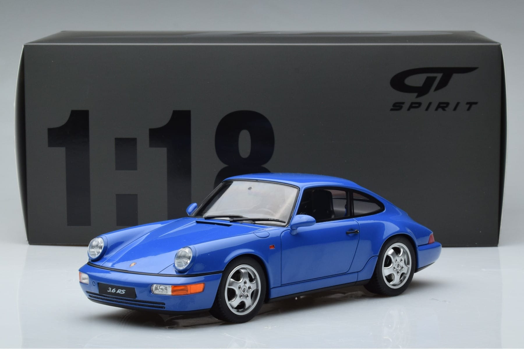 Porsche 911 964 Carrera RS 3.6 Modrý GT Spirit 1:18 GT887 Pryskyřice – obrázek 6 z 6
