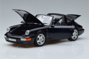 Porsche 911 964 Carrera 4 Targa Modrý Norev 1:18 187340 Kov – obrázek 2 z 8