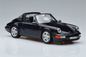 Porsche 911 964 Carrera 4 Targa Modrý Norev 1:18 187340 Kov – obrázek 6 z 8