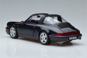 Porsche 911 964 Carrera 4 Targa Modrý Norev 1:18 187340 Kov – obrázek 7 z 8