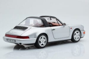 Porsche 911 964 Carrera 4 Targa Polar Stříbrný Norev 1:18 187342 Kov – obrázek 5 z 9