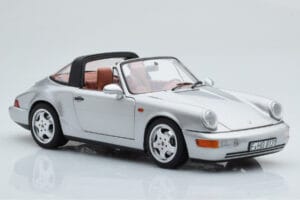 Porsche 911 964 Carrera 4 Targa Polar Stříbrný Norev 1:18 187342 Kov – obrázek 7 z 9