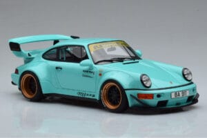 Porsche 911 964 RWB Tiffany Modrý GT Spirit 1:18 GT875 Pryskyřice – obrázek 4 z 6
